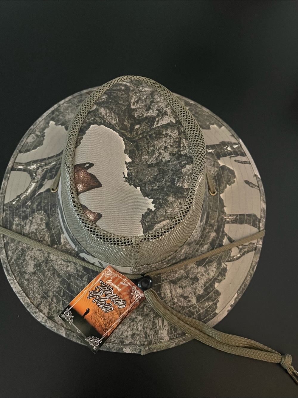 Turner Hats Aussie Camo Wide Brim Mesh Hat - Olive/Tan New